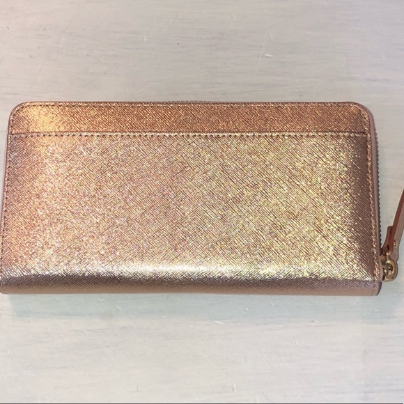 ⚡️HP⚡️Kate Spade Rose Gold Neda Laurel Way Wallet - Picture 3 of 8